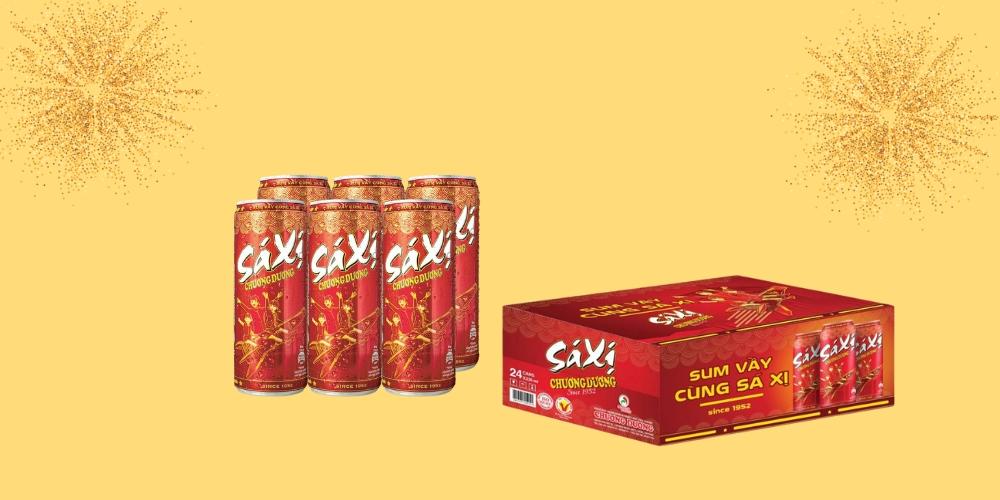 Nước ngọt sá xị Chương Dương lon cao thùng 24x330ml