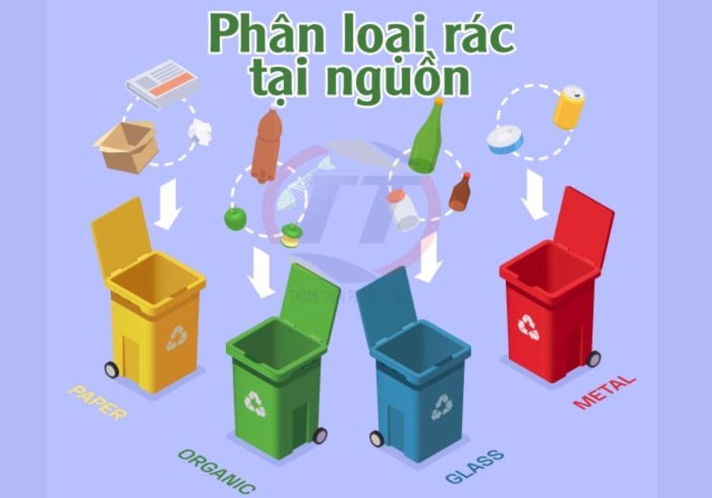 Phân loại rác trước khi vứt bỏ