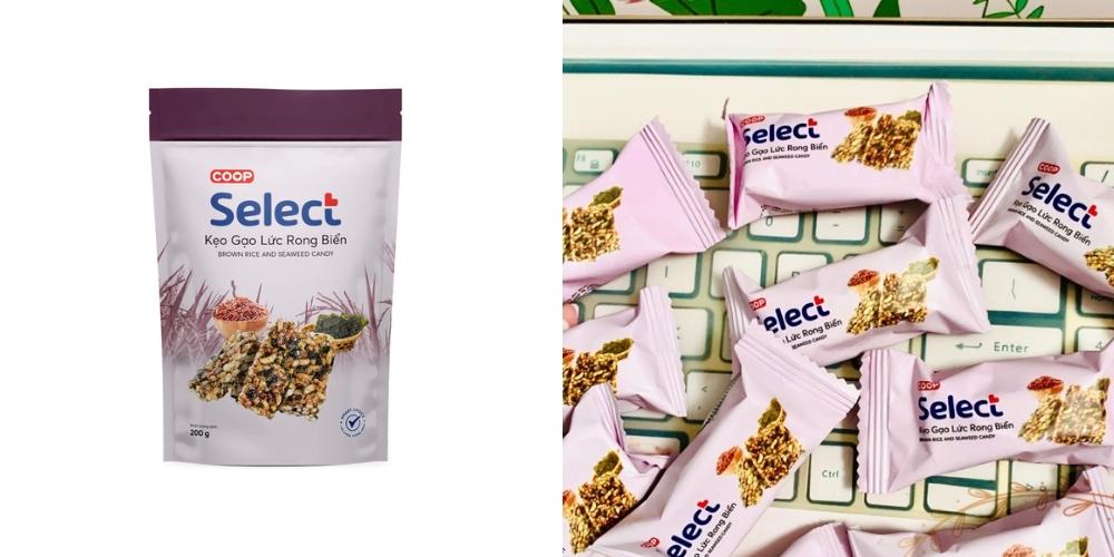 Kẹo gạo lứt rong biển Coop Select 200g – KM