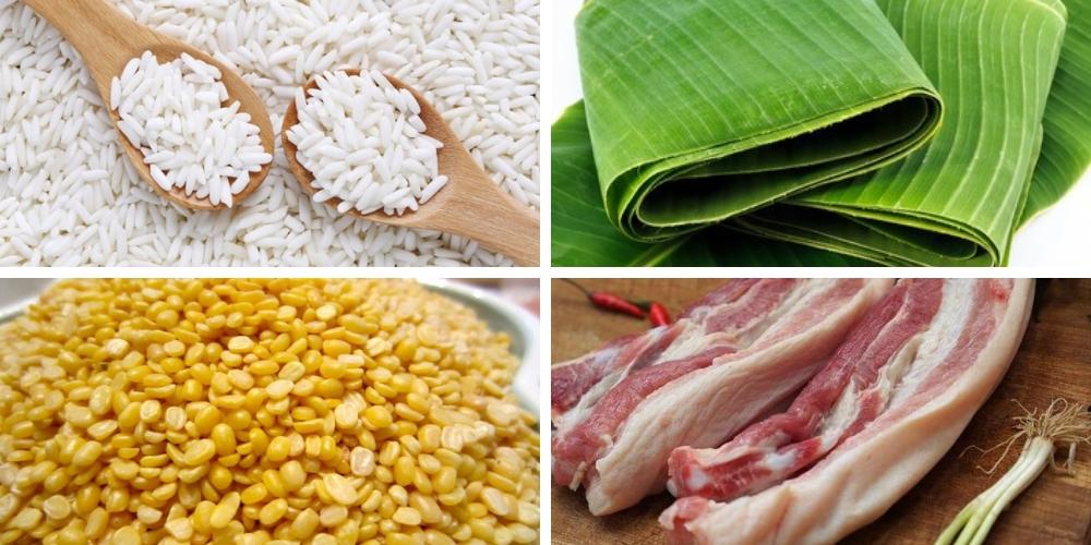 Nguyên liệu làm bánh tét