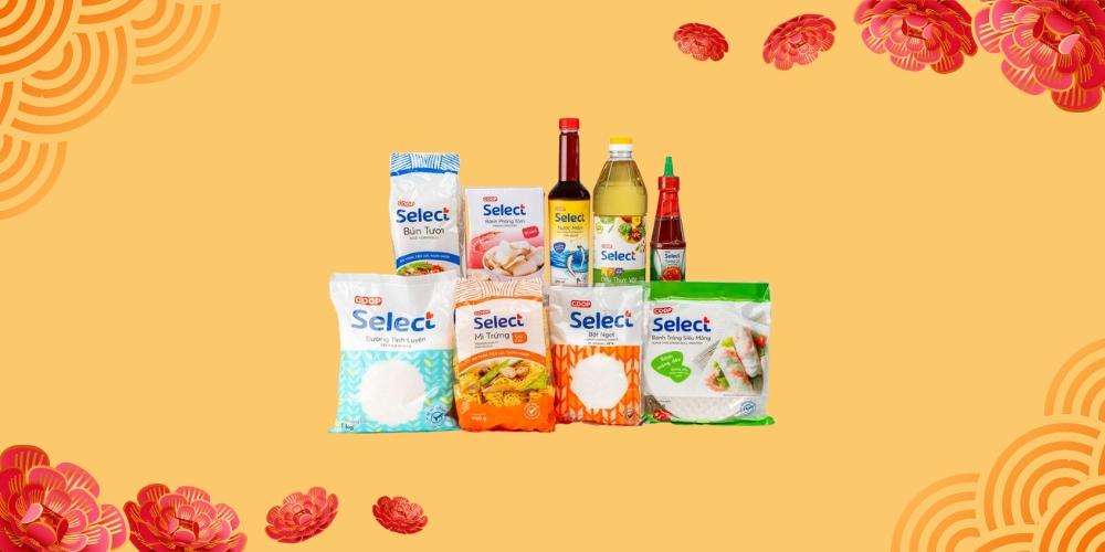 Hộp quà Coop 199k Tết 2024 – Vàng