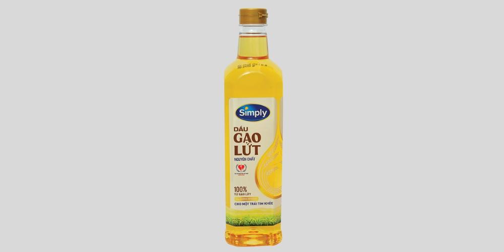 Dầu gạo lứt Simply 1l