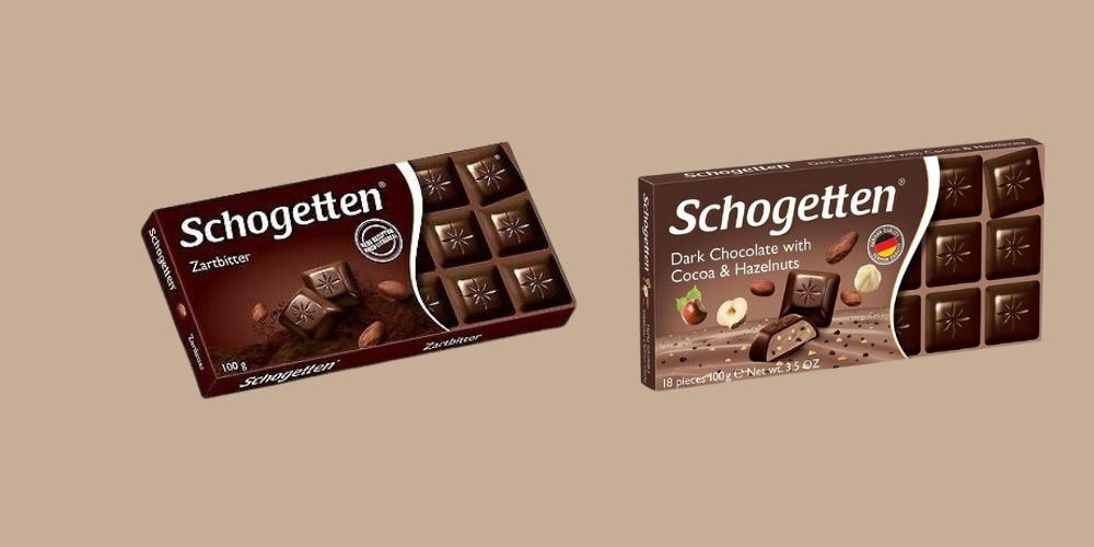 Kẹo socola đắng Schogetten hạt phỉ và cacao