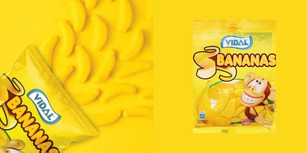 Kẹo dẻo hình quả chuối Vidal 80g