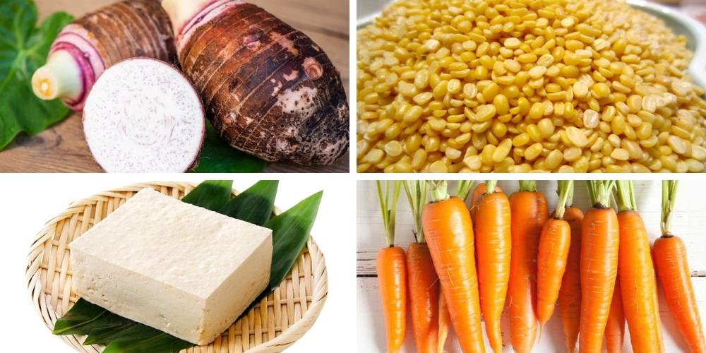 Nguyên liệu làm chả giò chay