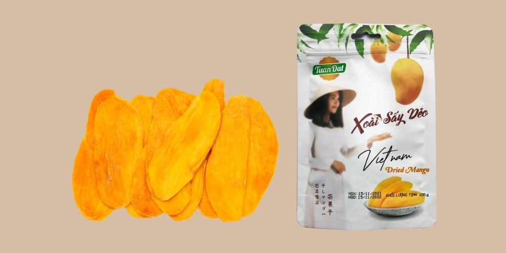 Xoài sấy dẻo Tuấn Đạt 100g