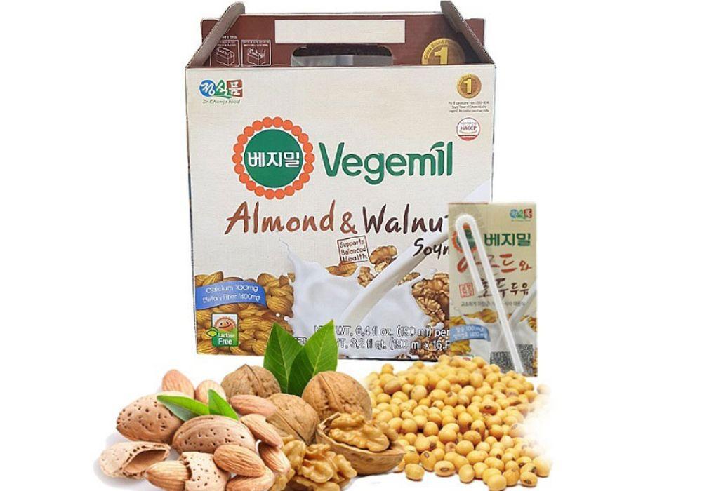 Sữa đậu nành óc chó hạnh nhân Vegmil