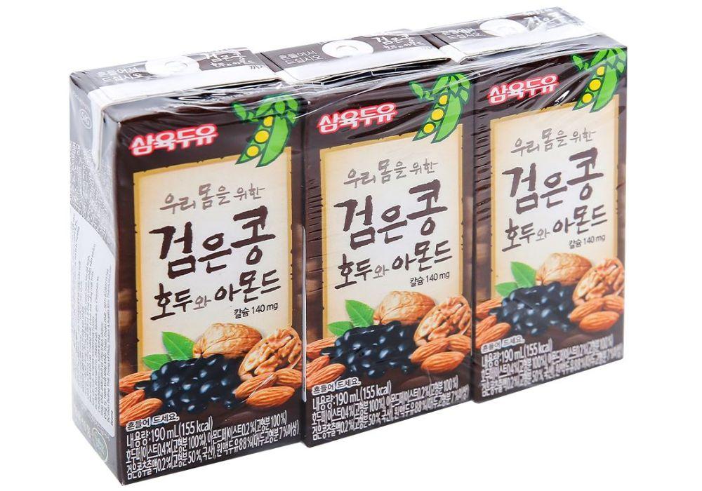 Sữa đậu đen óc chó hạnh nhân Sahmyook