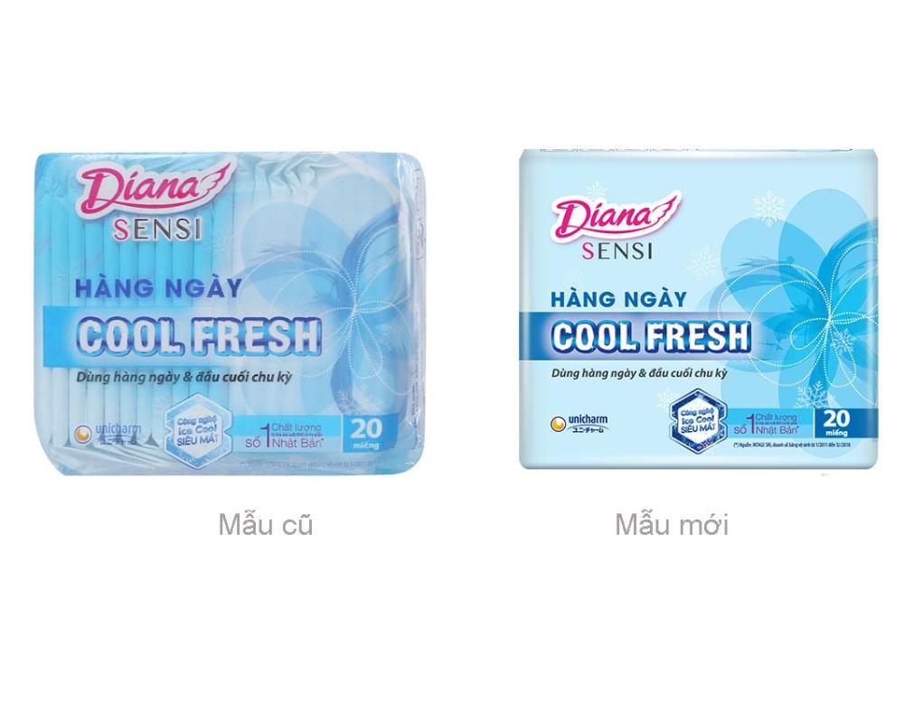 Băng vệ sinh Diana hàng ngày Sensi Cool Fresh