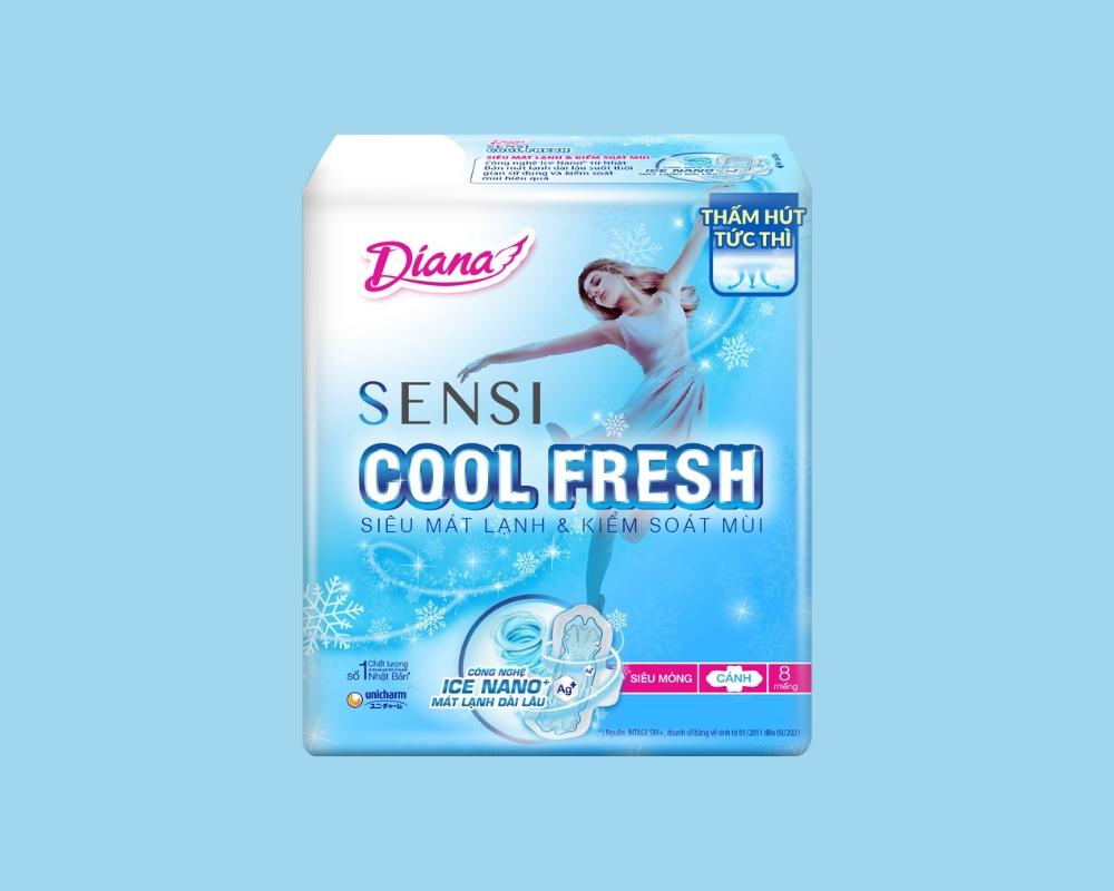 Băng vệ sinh Diana Sensi có cánh siêu mỏng