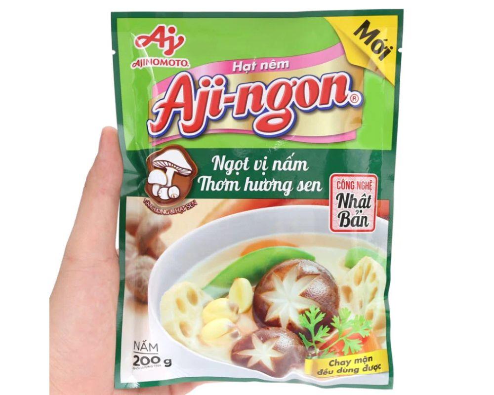 Hạt nêm Aji Ngon nấm hương và hạt sen