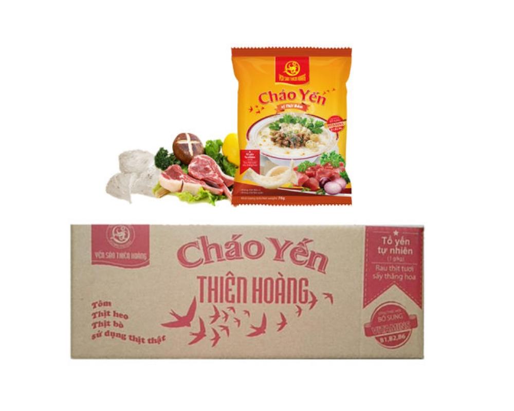 Cháo yến Thiên Hoàng vị thịt bằm 50g giá 7,500đ