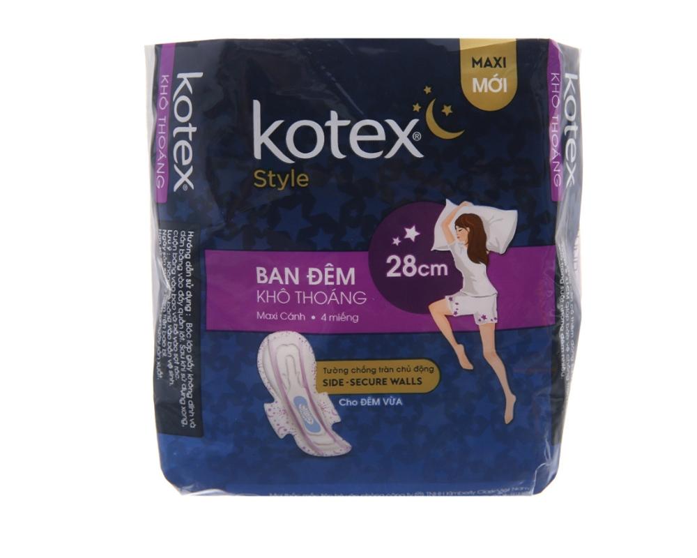 Băng vệ sinh Kotex style khô thoáng đêm