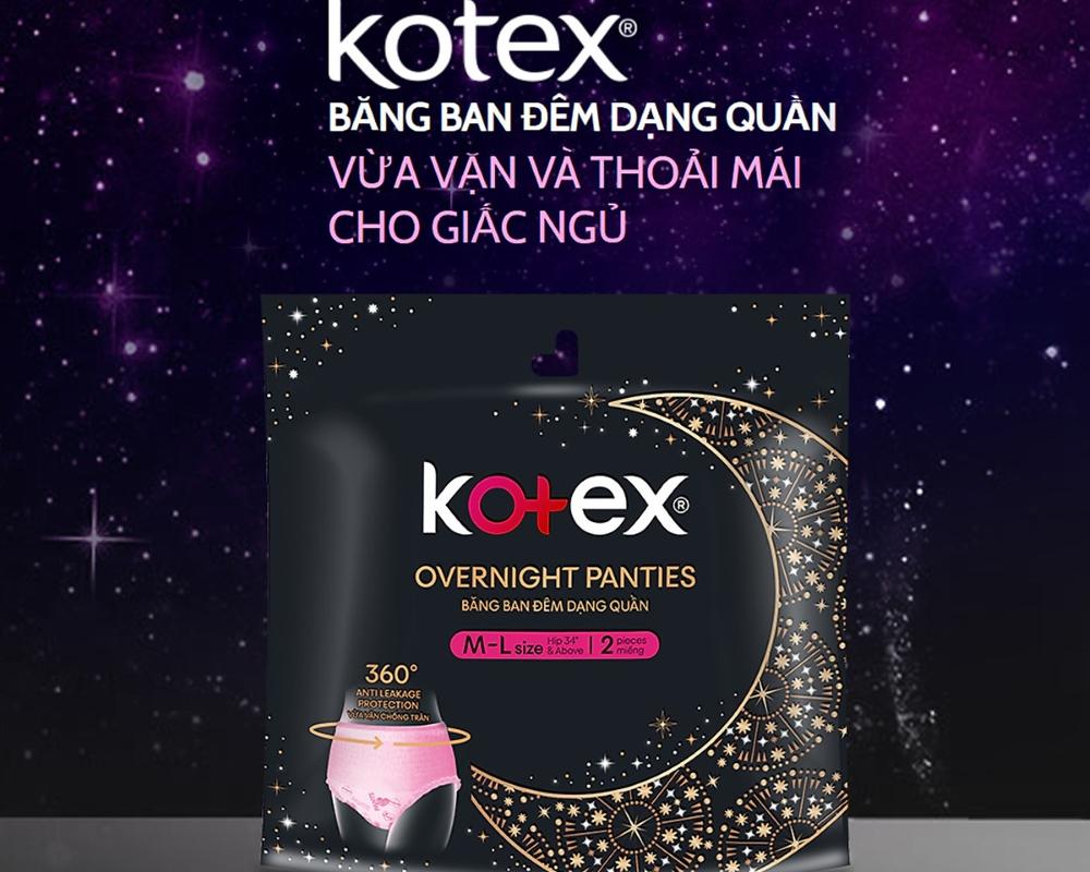 Băng vệ sinh Kotex đêm dạng quần