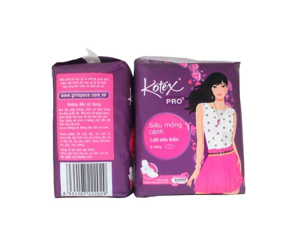 Băng vệ sinh Kotex white pro siêu mỏng