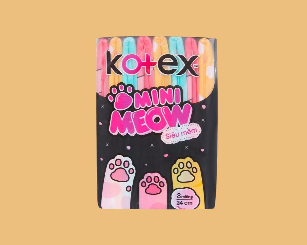 Băng vệ sinh Kotex Mini meow siêu mỏng