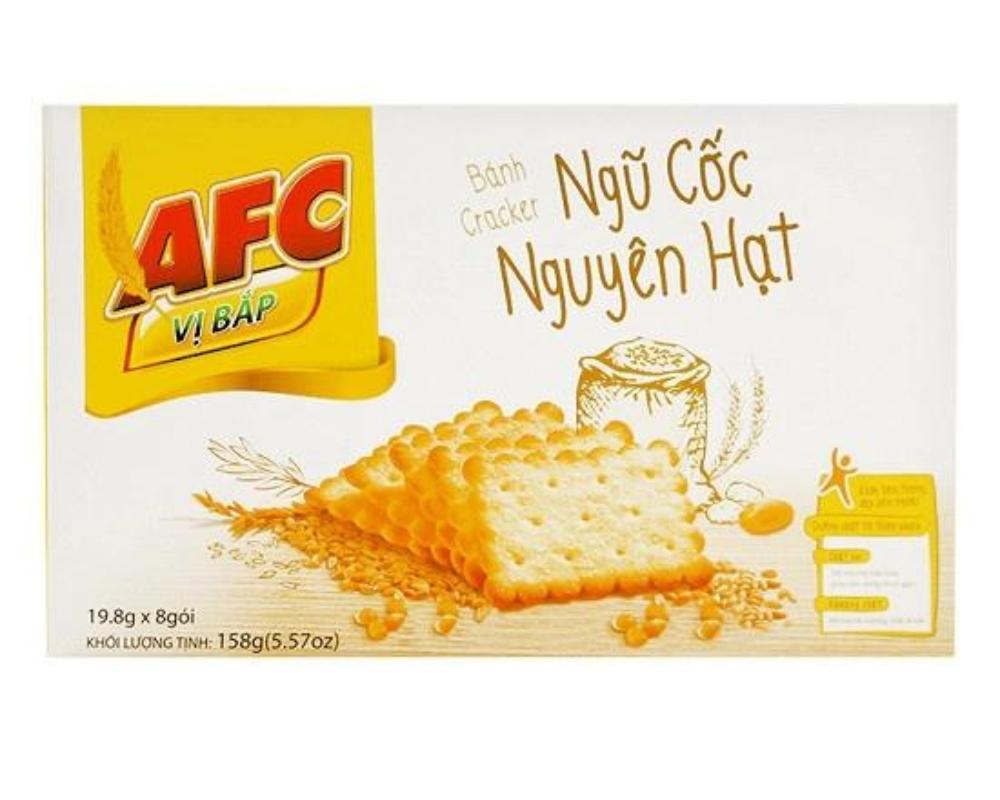 Bánh quy cracker AFC ngũ cốc nguyên hạt vị bắp