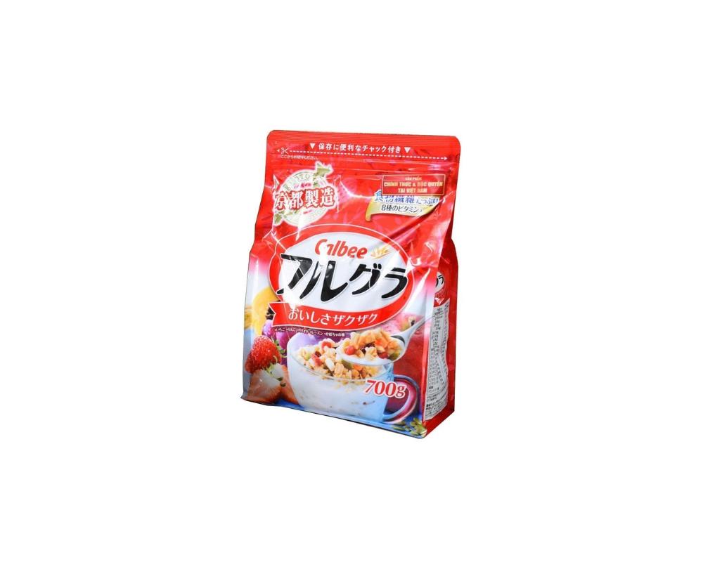 Bữa sáng nhanh gọn với ngũ cốc trái cây Calbee