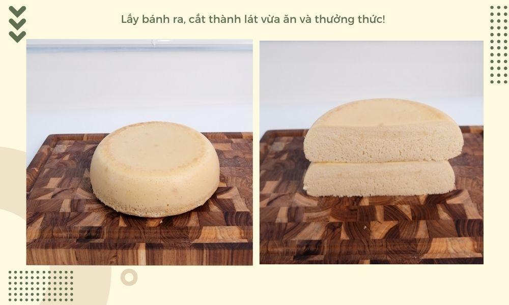 Sau khoảng 90 phút thì bánh chín