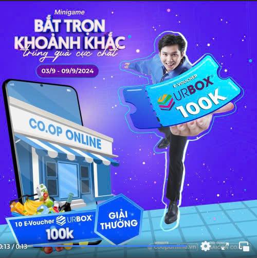 10 E-voucher UrBox 100k sẽ dành tặng 10 người chơi may mắn nhất