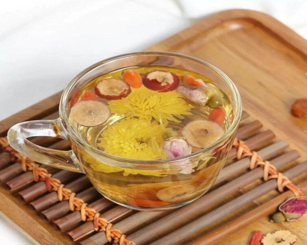 Trà hoa cúc táo đỏ khô