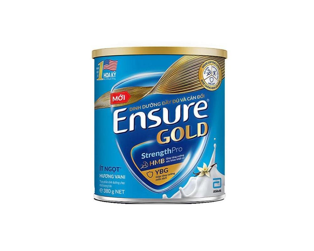Thực phẩm dinh dưỡng Ensure ít ngọt hộp thiếc 380g