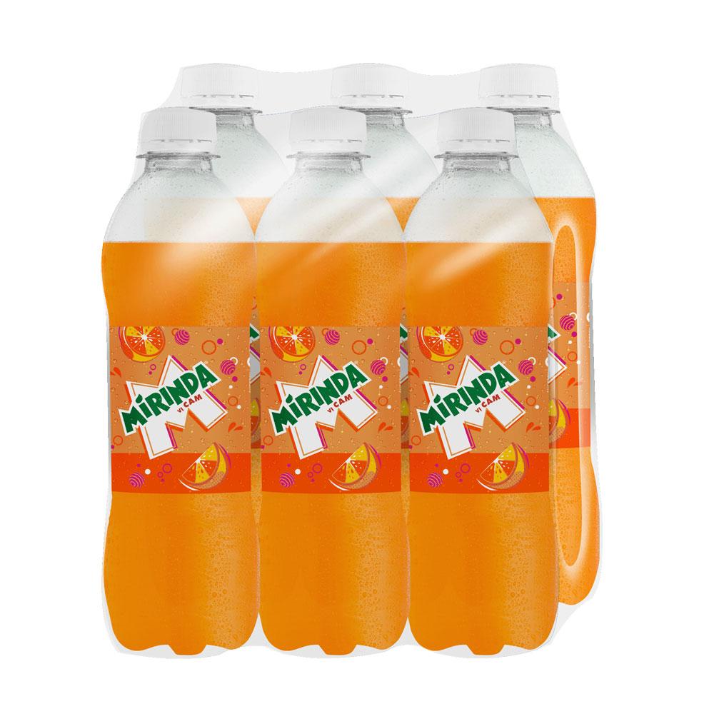 Lốc 6 chai nước ngọt có gaz Mirinda cam 390ml Đặt hàng Coop Online