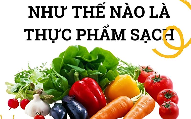 Thực phẩm sạch không chứa các chất gây hại cho sức khỏe con người