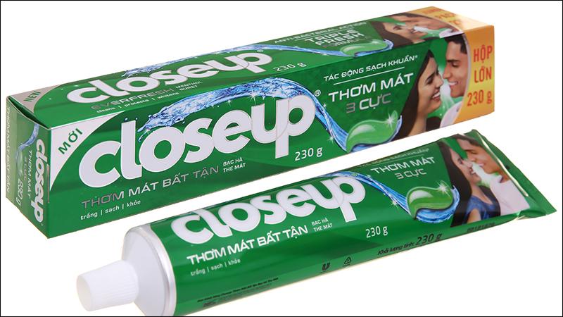 Kem đánh răng Closeup là một trong những top kem đánh răng trắng răng tốt nhất