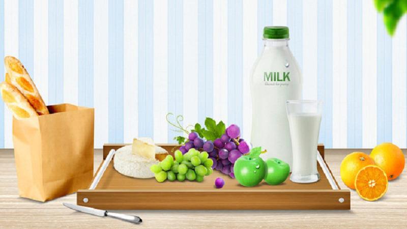 Sữa trái cây được làm từ sữa tươi kết hợp với nước ép trái cây tươi