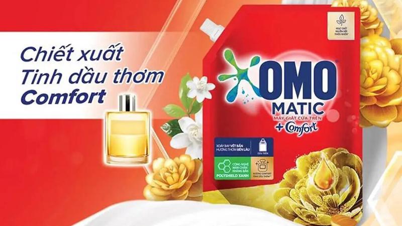 Nước giặt Omo Matic cửa trên Comfort mang đến sự quyến rũ và cảm giác thư thái