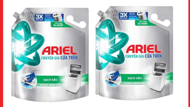 Nước giặt Ariel matic giúp mùi thơm lan tỏa trên quần áo suốt cả ngày