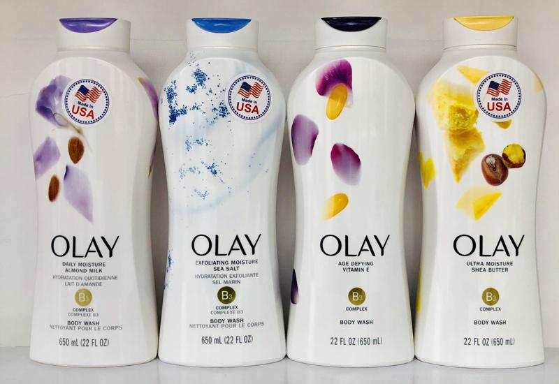 Sản phẩm sữa tắm Olay giúp da dễ dàng hấp thụ các chất dinh dưỡng