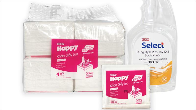 Khăn giấy Co.op Happy là một sản phẩm chất lượng cao, an toàn
