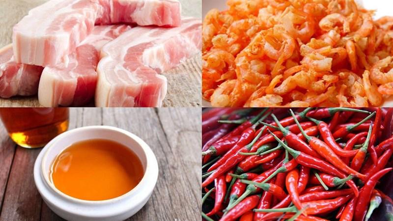 Chuẩn bị nguyên liệu
