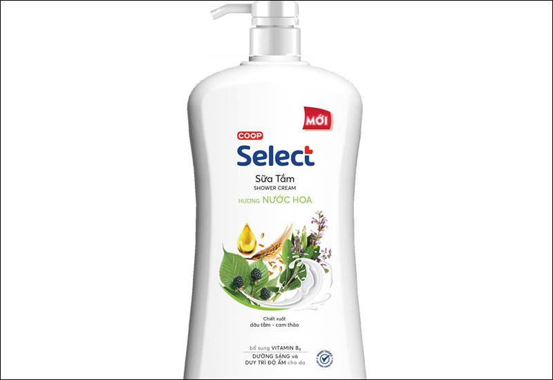 Sữa tắm Co.op Select có khả năng làm sạch sâu, loại bỏ các tế bào chết