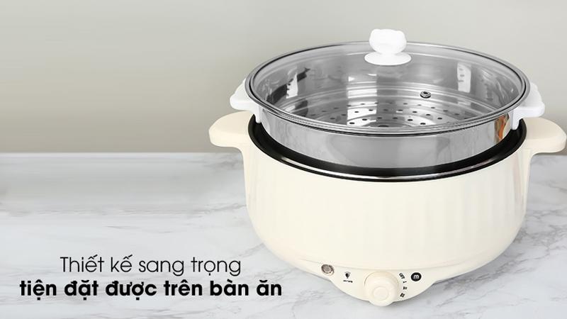 Nồi lẩu điện Mishio gây thu hút sự quan tâm của nhiều chị em nội trợ