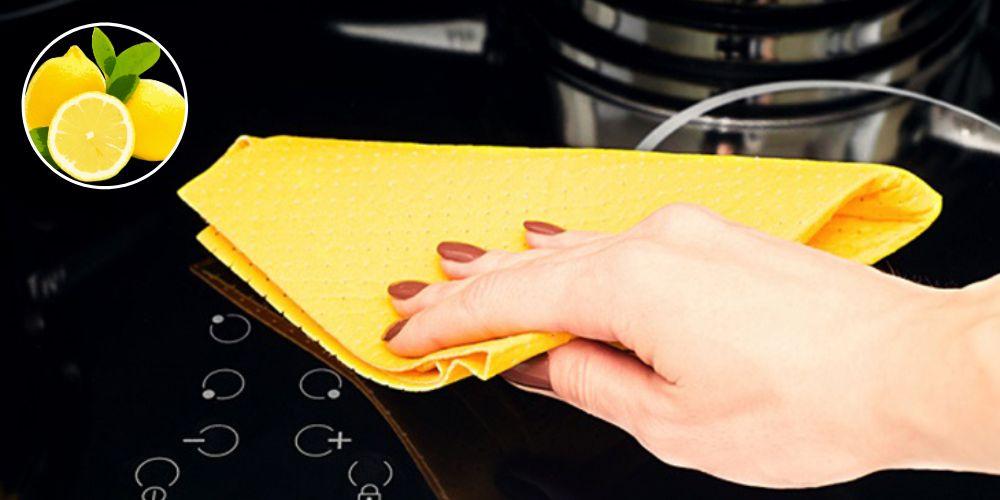 Vệ sinh bếp từ bằng nước cốt chanh