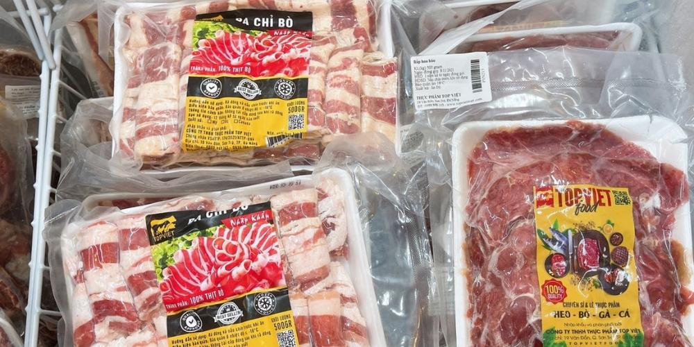 Thực phẩm đông lạnh được thực hiện tại các nhà máy