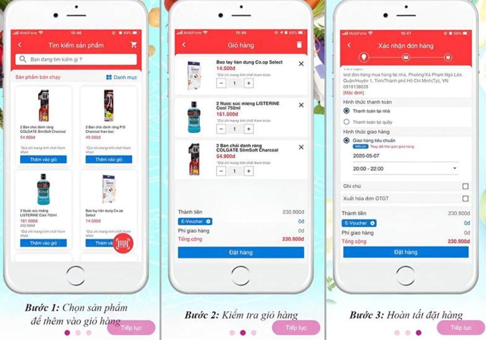 Đặt hàng trái cây và các sản phẩm khác trên Co.op Online