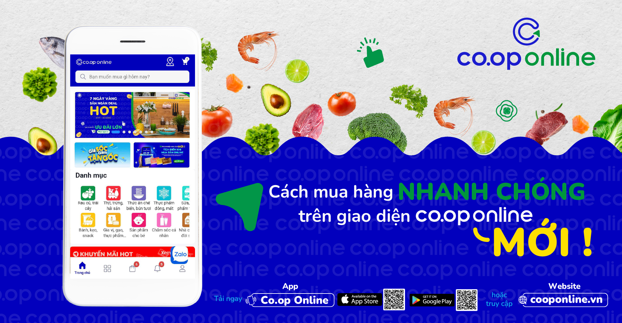 Cách mua hàng nhanh chóng trên nền tảng Co.op Online mới