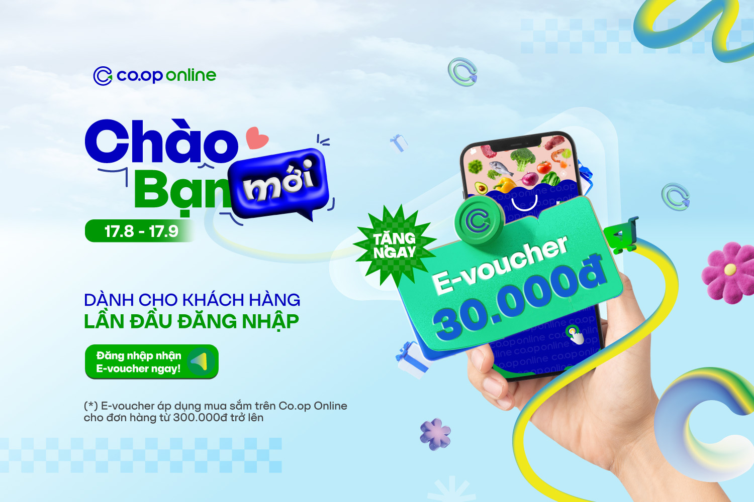 Chào bạn mới Co.op Online