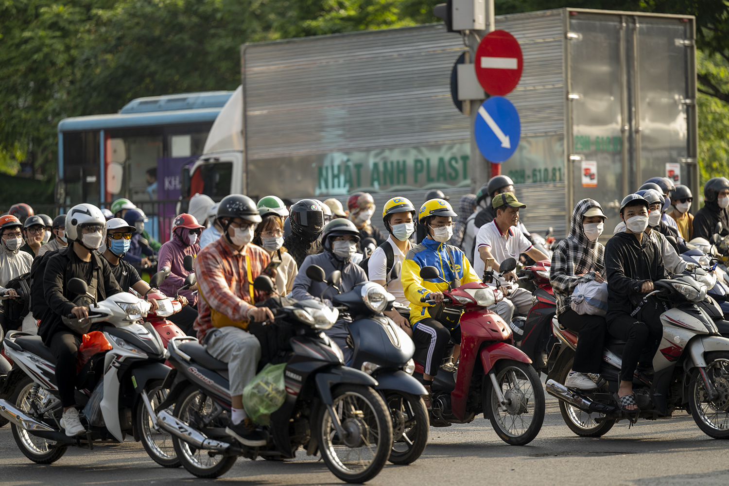 Tình hình giao thông Hà Nội dịp lễ.