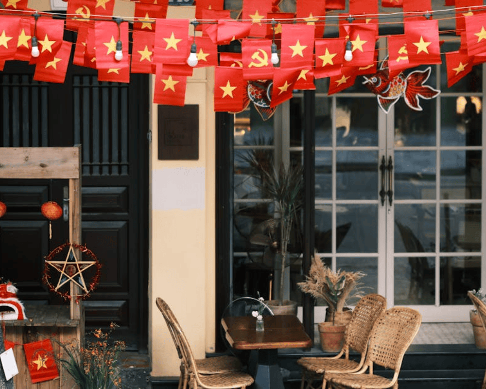 Ban công và sân vườn trở thành góc check-in lý tưởng dịp Quốc Khánh.