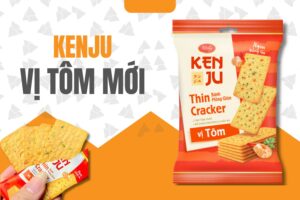 Mê mẩn với hương vị bánh quy Kenju vị tôm mới cực ngon