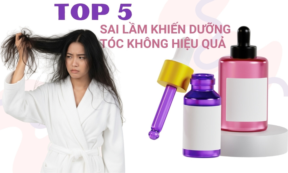 sai lầm khiến dùng dầu dưỡng tóc không hiệu quả