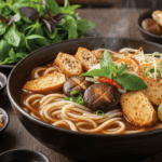 Món bún mắm chay Miền Nam chuẩn hương vị