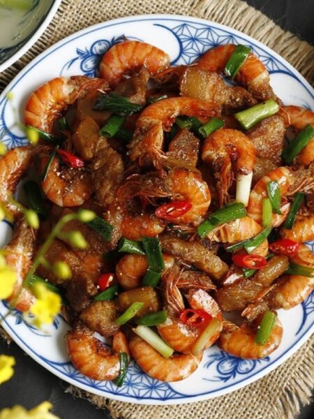 Tôm rim thịt đưa cơm trọn vị