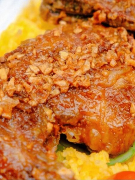 Cơm gà xối mỡ ngon