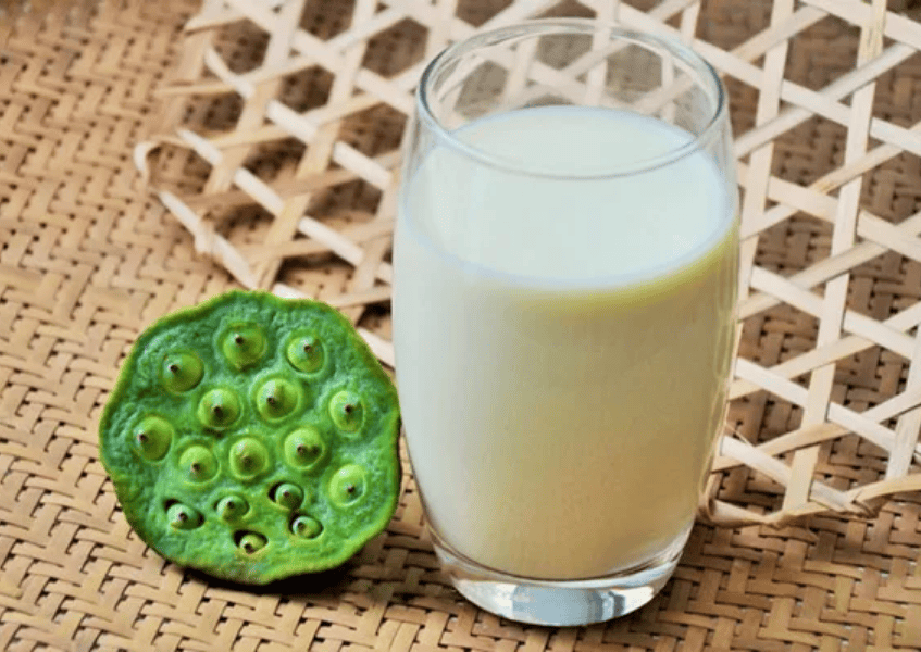 Cách làm sữa hạt sen nóng béo thơm, an thần hiệu quả